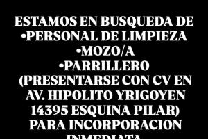 Bsquedas de Trabajo  Se busca personal para parrilla